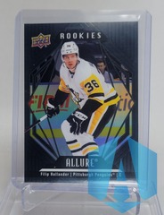 2022-23 Upper Deck Allure Rookies Black Rainbow Filip Hallander #112 Rookie RC